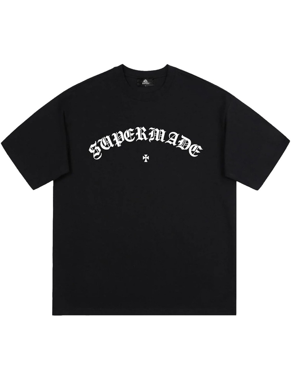Supermade Men's Black Graphic Print Short Sleeve T-Shirt Size L